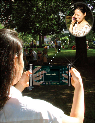 Illustration for article titled Visual Sound Is A Phone Concept For The Deaf With Transparent Touchscreen
